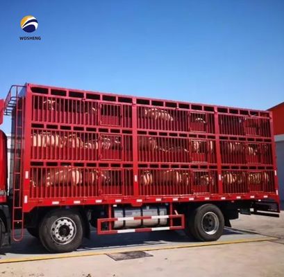 Μεγάλη δέσμη Q345B/T700 Υψηλό φράχτη ημικυρόβιλο για τη μεταφορά βοοειδών