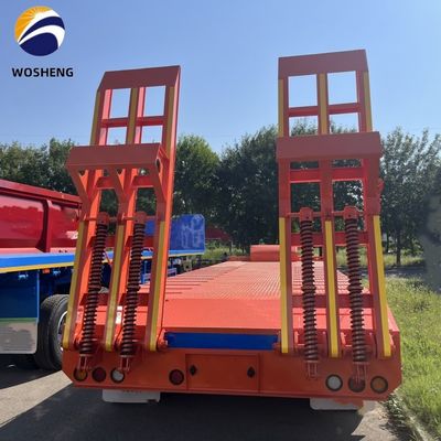 80-100 τόνους χωρητικότητα Lowboy Low Loader Lowbed Semi-Trailer κατάλληλο για μεταφορά χάλυβα