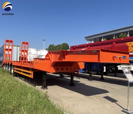 Ημιαπατημένο ημιπροκατασκευαστικό 60-100 τόνων με 4 άξονες για τη μεταφορά βαρέων φορτηγών και ρυμουλκουμένων