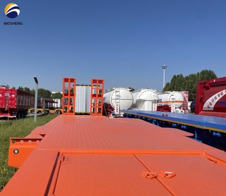 Ημιαπατημένο ημιπροκατασκευαστικό 60-100 τόνων με 4 άξονες για τη μεταφορά βαρέων φορτηγών και ρυμουλκουμένων