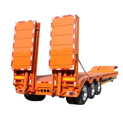 60 τόνους 2&quot;/3.5&quot; JOST King Pin 3 Axle Lowboy Loader Lowbed Semi Trailer για βαριά καθήκοντα