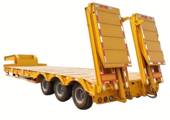 60 τόνους 2&quot;/3.5&quot; JOST King Pin 3 Axle Lowboy Loader Lowbed Semi Trailer για βαριά καθήκοντα