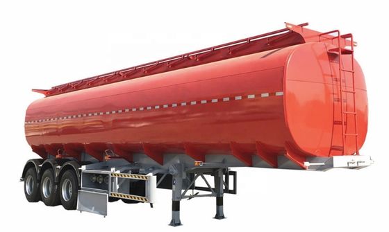 13000*2550*3780mm Χάλυβα άνθρακα Μόνωση καυσίμου Τανκάρ ημιαμοκίνητο με ελαστικά 12R22.5