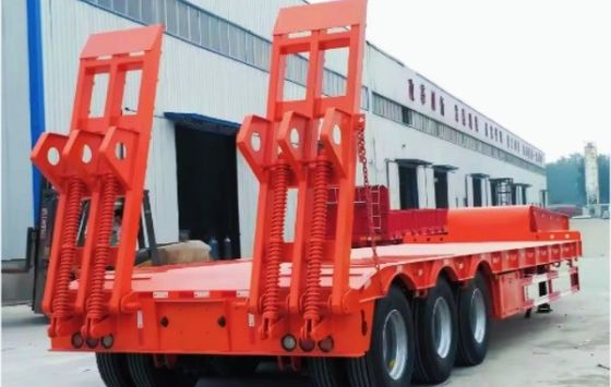 13-18m x 2,5-3m x 3,3m ρυμουλκούμενο φορτηγού 60-100 τόνων 3 άξονες γουσκόνεκ lowBed ημιρυμουλκούμενο