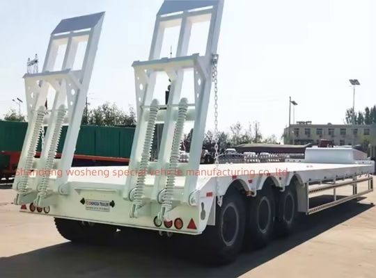 13-18m x 2,5-3m x 3,3m ρυμουλκούμενο φορτηγού 60-100 τόνων 3 άξονες γουσκόνεκ lowBed ημιρυμουλκούμενο