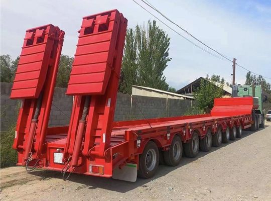 13-18m x 2,5-3m x 3,3m ρυμουλκούμενο φορτηγού 60-100 τόνων 3 άξονες γουσκόνεκ lowBed ημιρυμουλκούμενο
