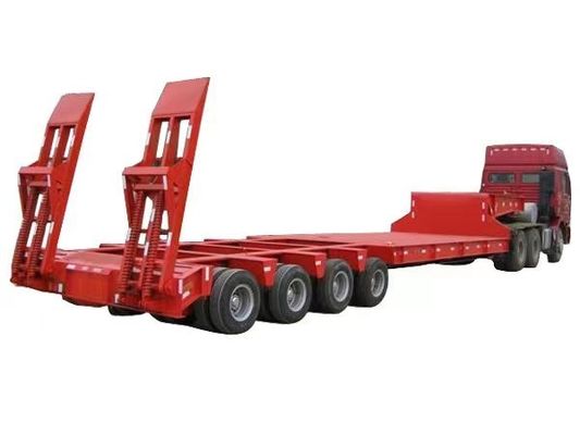 Κύρια δέσμη Q345B / T700 Χάλυβα 40 τόνων χαμηλόκρεματικό ρυμουλκούμενο για βαρύ φορτίο