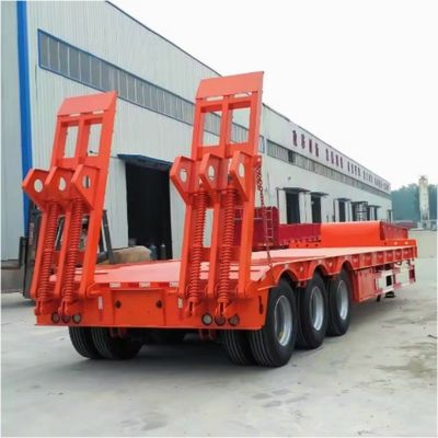 FUWA/JOST/WOSHENG Τεχνουργήματα προσγείωσης 50 τόνων 60 τόνων Υδραυλικό ημιπροκατασκευαστικό με χαμηλό λαιμό