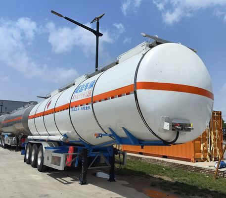 Προσαρμοσμένο 3 άξονες υγρό και δεξαμενή πετρελαίου ημι-προωθητήριος δεξαμενή καυσίμου 13000 * 2550 * 3780mm