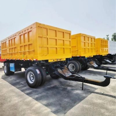 500 mm Q345 Carbon Steel Main Beam 2-Axle Drawbar Trailer για ευέλικτες εφαρμογές
