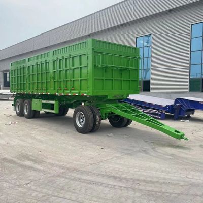 500 mm Q345 Carbon Steel Main Beam 2-Axle Drawbar Trailer για ευέλικτες εφαρμογές