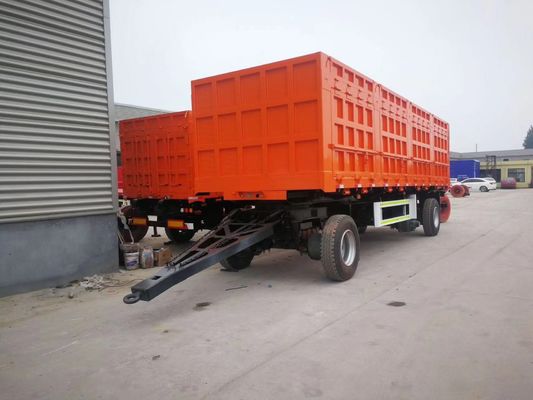 500 mm Q345 Carbon Steel Main Beam 2-Axle Drawbar Trailer για ευέλικτες εφαρμογές