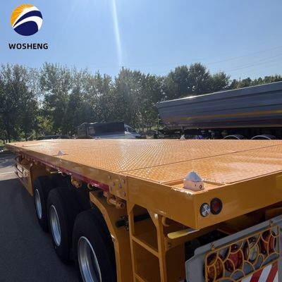 2.00&quot; King Pin 3mm Anti Slip Floor Plate Flatbed Semi Trailer με 12R22.5 Χαρακτηριστικά ελαστικών