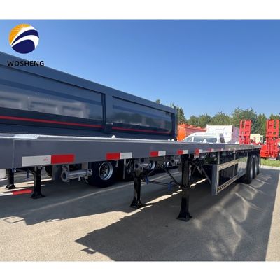 2.00&quot; King Pin 3mm Anti Slip Floor Plate Flatbed Semi Trailer με 12R22.5 Χαρακτηριστικά ελαστικών