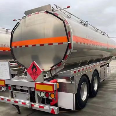 Σχεδιασμός 15000L 60000L 2/3/4 άξονες καυσίμων βενζίνης/κεροζίνης/ζύρων δεξαμενής ημιπροσανατολισμού