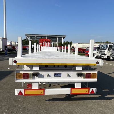 Ημικυριόδρομος με πλάγια στήλη με πλάτη, σχεδιασμένος για τη μεταφορά περιέκτη ξύλου και χάλυβα