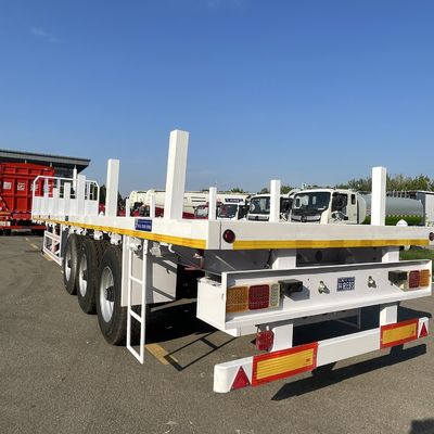 Ημικυριόδρομος με πλάγια στήλη με πλάτη, σχεδιασμένος για τη μεταφορά περιέκτη ξύλου και χάλυβα