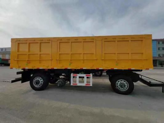 500mm Q345 Carbon Steel Draw Bar Side Wall Full Trailer για χωρητικότητα φορτίου 40-100 τόνων