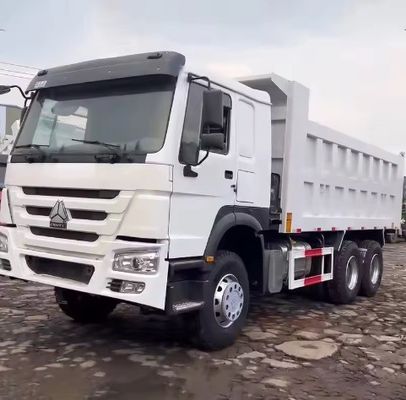 Αριστερό τιμόνι Χρησιμοποιούμενο 336HP HOWO φορτηγό απορριμμάτων για μεταφορά σε άριστη κατάσταση