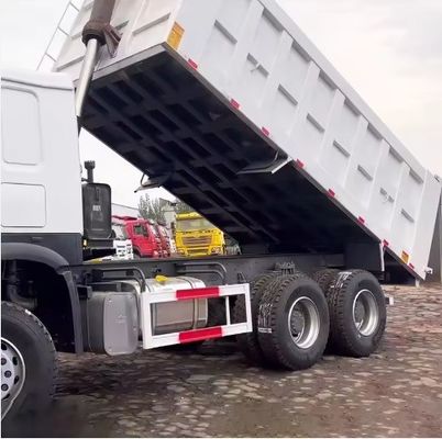 Αριστερό τιμόνι Χρησιμοποιούμενο 336HP HOWO φορτηγό απορριμμάτων για μεταφορά σε άριστη κατάσταση