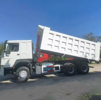 Αριστερό τιμόνι Χρησιμοποιούμενο 336HP HOWO φορτηγό απορριμμάτων για μεταφορά σε άριστη κατάσταση
