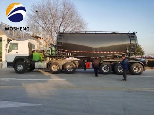 V Τύπος 3 Άξονες 45-60cbm Τανκάρς χάλυβα χάλυβα Ημιπρόσημο για τη μεταφορά ξηρού χάλυβα