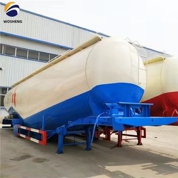 3 άξονας 45 50 60 cbm Fly Ash Silo Σιμεντοφόρο Τανκάρ με εργασιακή πίεση 2,5 bar
