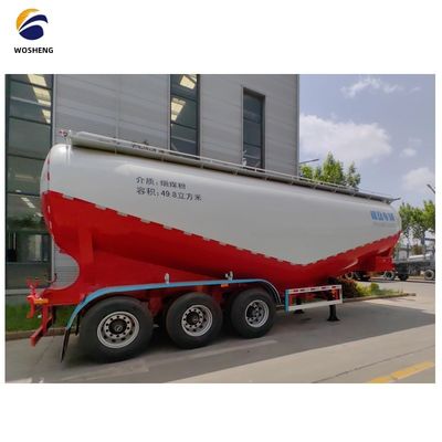 3 άξονας 45 50 60 cbm Fly Ash Silo Σιμεντοφόρο Τανκάρ με εργασιακή πίεση 2,5 bar