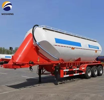 3 άξονας 45 50 60 cbm Fly Ash Silo Σιμεντοφόρο Τανκάρ με εργασιακή πίεση 2,5 bar