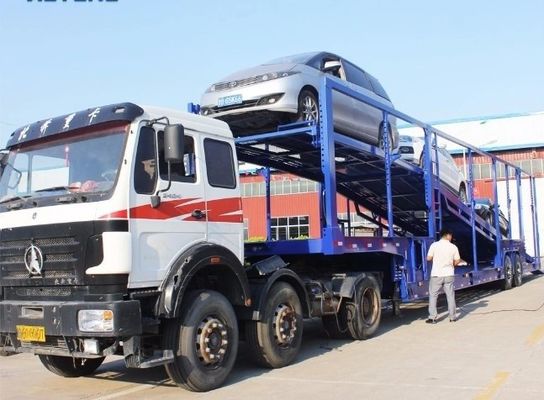 8.25x22.5 Χάλυβα Rim διπλό κατάστρωμα μεταφοράς αυτοκινήτων ημιπροωθητήρα για οχήματα εξατομικευμένο