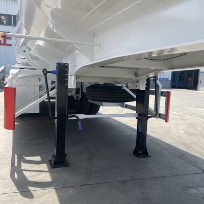 Μέγιστο ωφέλιμο φορτίο 60000 kg 3 άξονες δεξαμενόπλοιο ημιπροκατασκευή για τη μεταφορά καυσίμου σε χαμηλότερη στάθμη
