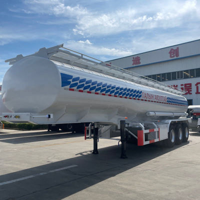 Μέγιστο ωφέλιμο φορτίο 60000 kg 3 άξονες δεξαμενόπλοιο ημιπροκατασκευή για τη μεταφορά καυσίμου σε χαμηλότερη στάθμη