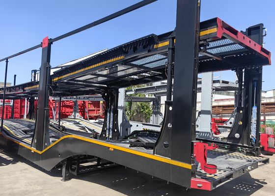 WS Shandong 8 Car Carrier Trailer Προσαρμοσμένο ρυμουλκούμενο φορτίου με επιλογή τροχιάς προσγείωσης