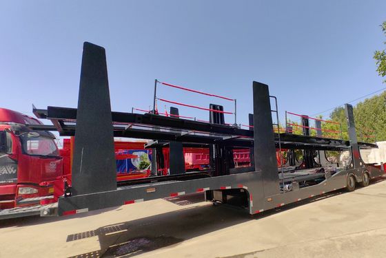 WS Shandong 8 Car Carrier Trailer Προσαρμοσμένο ρυμουλκούμενο φορτίου με επιλογή τροχιάς προσγείωσης