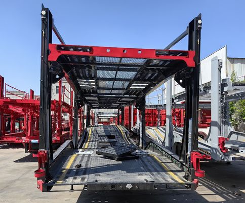 WS Shandong 8 Car Carrier Trailer Προσαρμοσμένο ρυμουλκούμενο φορτίου με επιλογή τροχιάς προσγείωσης