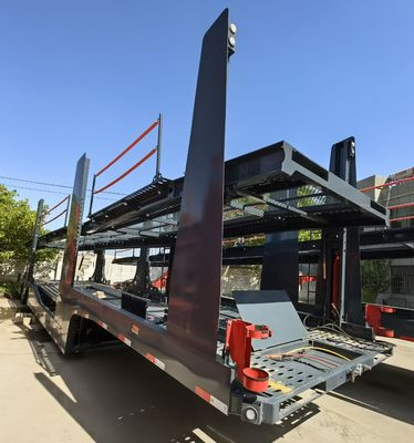 WS Shandong 8 Car Carrier Trailer Προσαρμοσμένο ρυμουλκούμενο φορτίου με επιλογή τροχιάς προσγείωσης