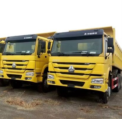 6X4 τροχός κίνησης μεταχειρισμένο Sinotruk HOWO 371 ίππων Καμιόνι για εξόρυξη στη Ρωσία