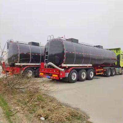 Κάτω 3 άξονες Μεταφορές Ασφάλτης Αστέρας Τάνκερ Μισό ρυμουλκούμενο με θέρμανση ρυμουλκούμενο φορτηγού