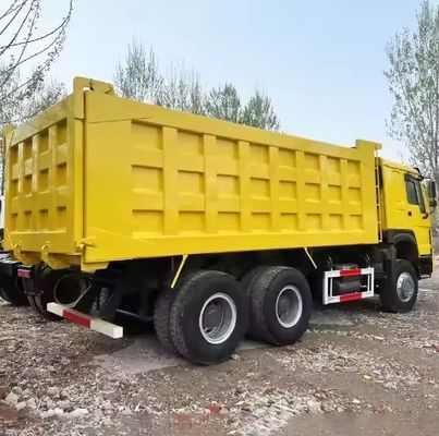 Χρησιμοποιούμενο HOWO 371 ίππους 6X4/8X4 φορτηγό απορριμμάτων για εξόρυξη χωρίς έλεγχο ταχύτητας
