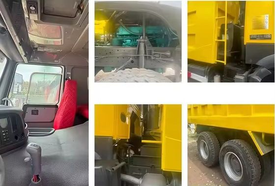 Χρησιμοποιούμενο HOWO 371 ίππους 6X4/8X4 φορτηγό απορριμμάτων για εξόρυξη χωρίς έλεγχο ταχύτητας