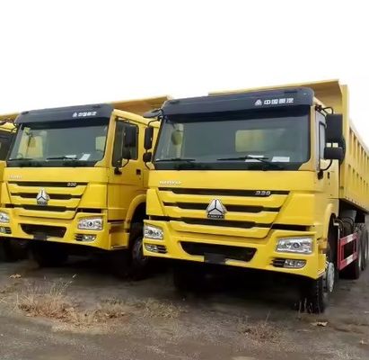 Χρησιμοποιούμενο HOWO 371 ίππους 6X4/8X4 φορτηγό απορριμμάτων για εξόρυξη χωρίς έλεγχο ταχύτητας