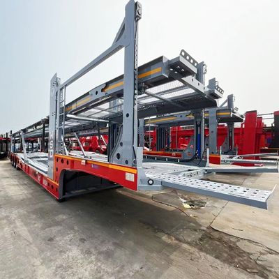 9800kg Tare Βάρος 3 άξονες 6/8/10 Αυτοκίνητα Μεταφορές Τρακτέρ ημιπροκατασκευή για την μεταφορά αυτοκινήτων