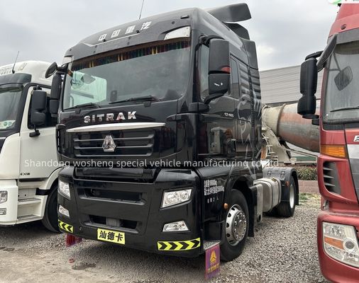 Σιδηροδρομική κατασκευή Sinotruk Sitrak C7H 480-540hp 16 AMT Gear Diesel EURO 6 Τρακτέρ Κεφαλή φορτηγού 6x4 Τρακτέρ